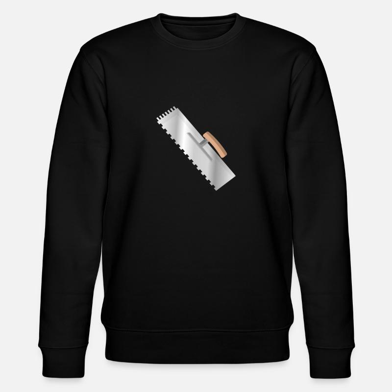 Spachtel Kelle Werkzeug Baustelle - Stanley/Stella Unisex Bio-Sweatshirt CHANGER  - Schwarz