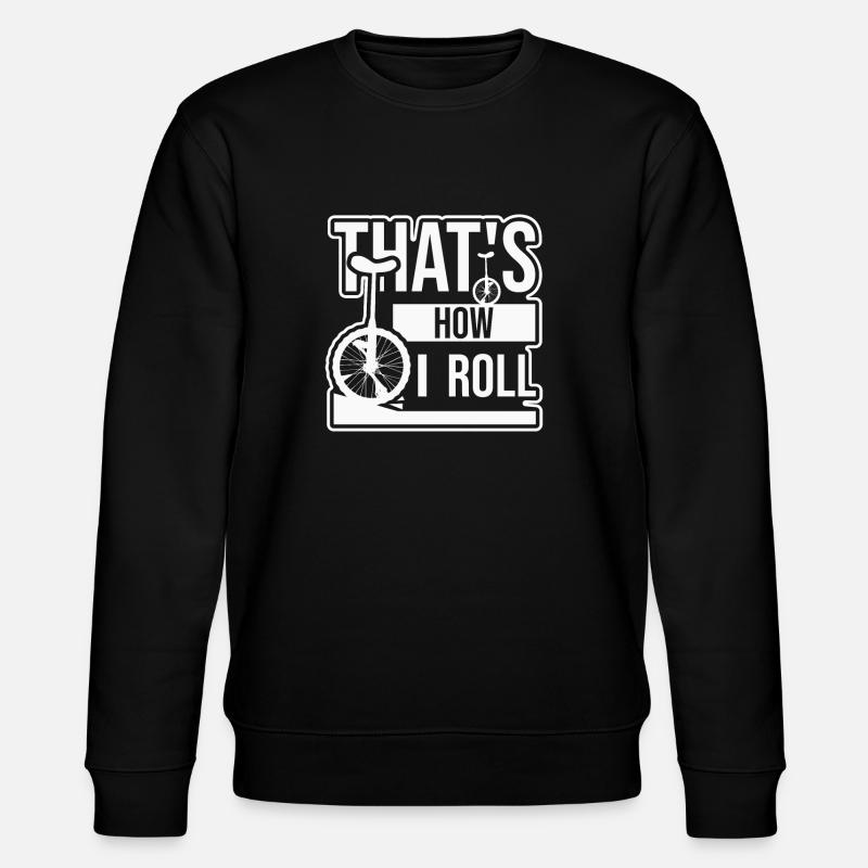 Einradfahren - Stanley/Stella Unisex Bio-Sweatshirt CHANGER  - Schwarz