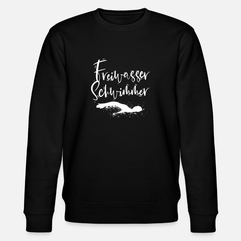 Schwimmen - Stanley/Stella Unisex Bio-Sweatshirt CHANGER  - Schwarz