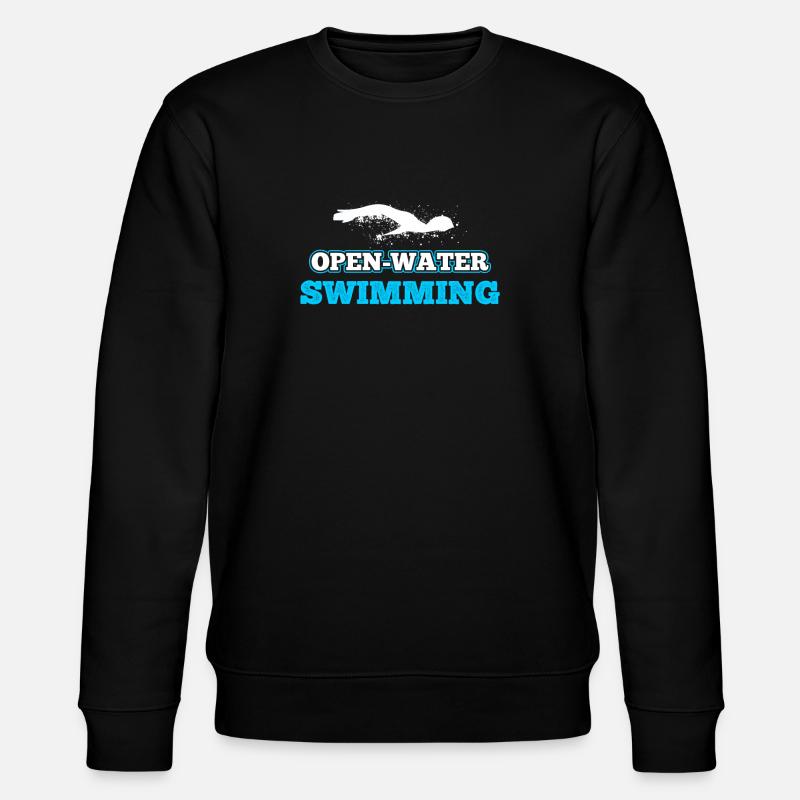 Nager en eau libre - Sweat bio CHANGER Stanley/Stella Unisexe - noir