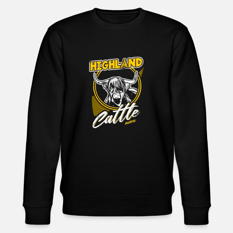 Highland cattle highland cattle - Stanley/Stella CHANGER Unisex Organic Sweatshirt - black