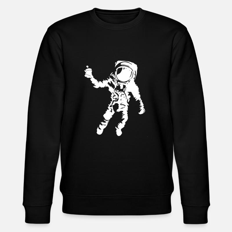 Graffiti Astronaut - Stanley/Stella Unisex Bio-Sweatshirt CHANGER  - Schwarz