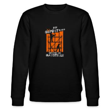 Vintage Gerüstbauer Papa Gerüstbau Geschenk - Stanley/Stella Unisex Bio-Sweatshirt CHANGER  - Schwarz - Vorne - Nik (191cm) & Marisol (170cm)