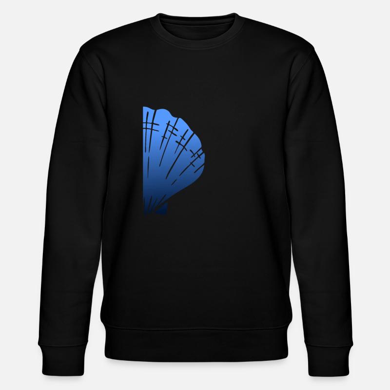Half Pilgrim's Shell Scalltrail Blue - Stanley/Stella CHANGER Unisex Organic Sweatshirt - black