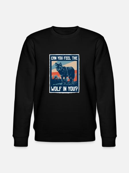 Wolf Spruch - Stanley/Stella CHANGER Unisex Organic Sweatshirt - black