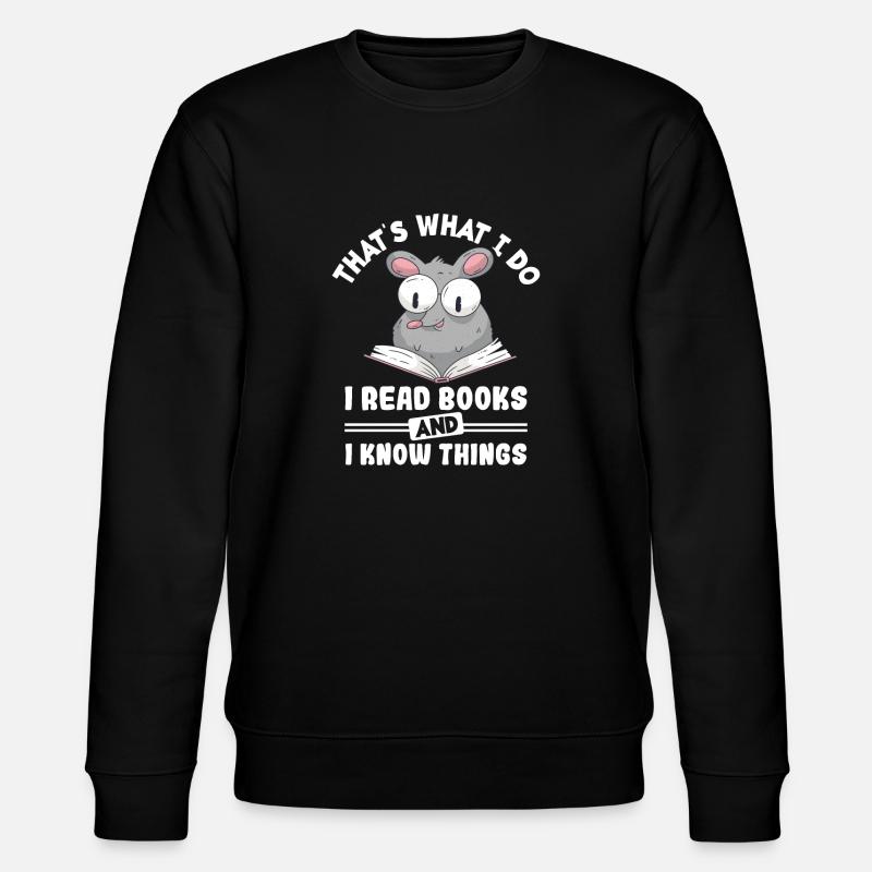 Lesen Leser - Stanley/Stella Unisex Bio-Sweatshirt CHANGER  - Schwarz