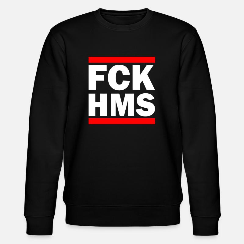 Fck hms - Stanley/Stella CHANGER Unisex Organic Sweatshirt - black