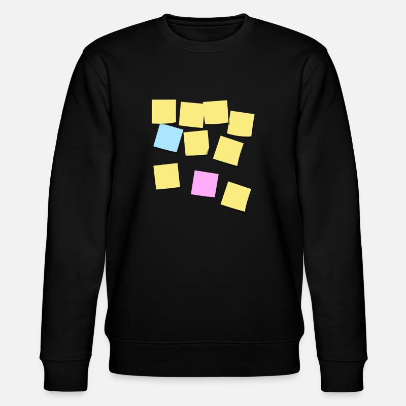 Postit Notizen - Stanley/Stella Unisex Bio-Sweatshirt CHANGER  - Schwarz