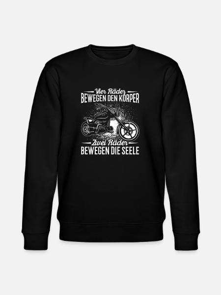 Motorrad - Chopper - Stanley/Stella Unisex Bio-Sweatshirt CHANGER  - Schwarz