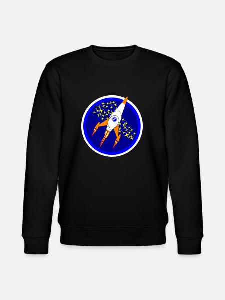 Space Ship - Stanley/Stella CHANGER Unisex Organic Sweatshirt - black