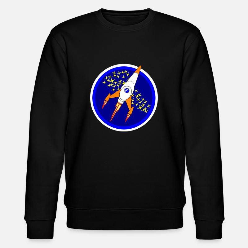 Space Ship - Stanley/Stella CHANGER Unisex Organic Sweatshirt - black