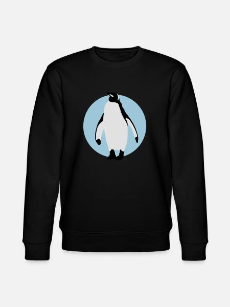 pinguin_032013_b_3c - Stanley/Stella Unisex Bio-Sweatshirt CHANGER  - Schwarz