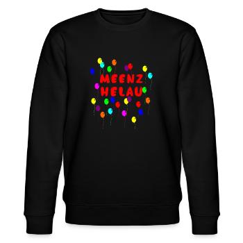 Meenz Heau Mainz Fasching Fastnacht Fassenacht - Stanley/Stella Unisex Bio-Sweatshirt CHANGER  - Schwarz - Vorne - Nik (191cm) & Marisol (170cm)