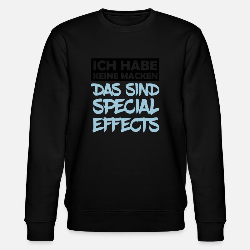 keine_macken_special_effects_2 - Stanley/Stella Unisex Bio-Sweatshirt CHANGER  - Schwarz