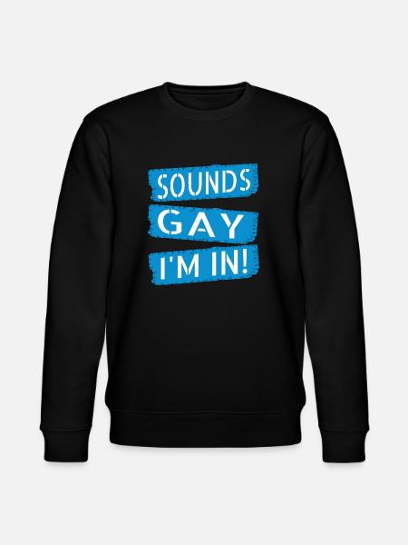 present bday funny rainbow gay gift idea joke - Stanley/Stella CHANGER Unisex Organic Sweatshirt - black
