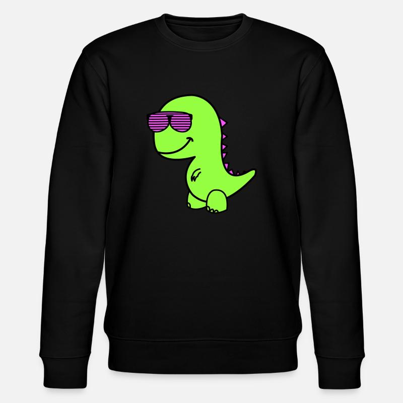 Cool Dino - Stanley/Stella Unisex Bio-Sweatshirt CHANGER  - Schwarz