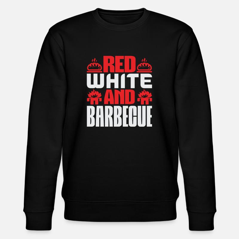 ROUGE BLANC ET BARBECUE - Sweat bio CHANGER Stanley/Stella Unisexe - noir