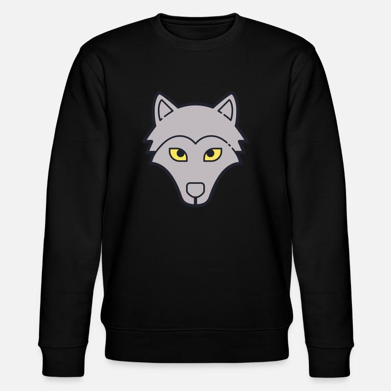 loup - Sweat bio CHANGER Stanley/Stella Unisexe - noir