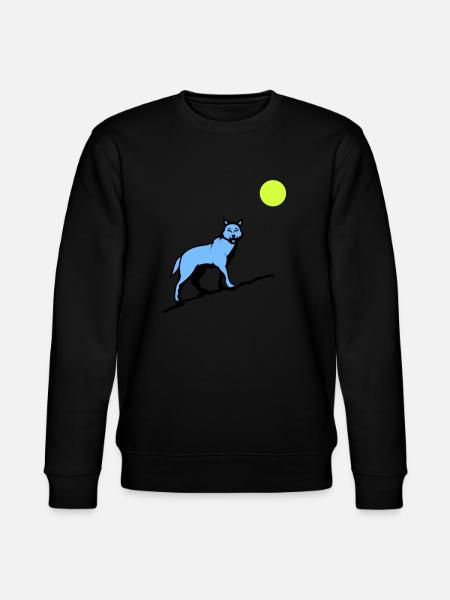 wolf mond - Stanley/Stella Unisex Bio-Sweatshirt CHANGER - Schwarz