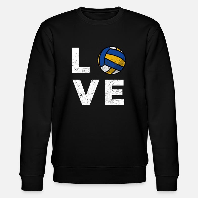 Liebe Volleyball - Stanley/Stella Unisex Bio-Sweatshirt CHANGER  - Schwarz