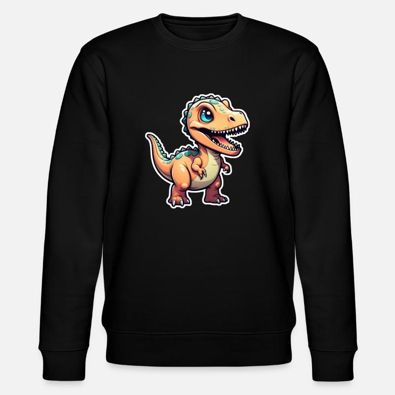 dinosaure dessin animé - Sweat bio CHANGER Stanley/Stella Unisexe - noir