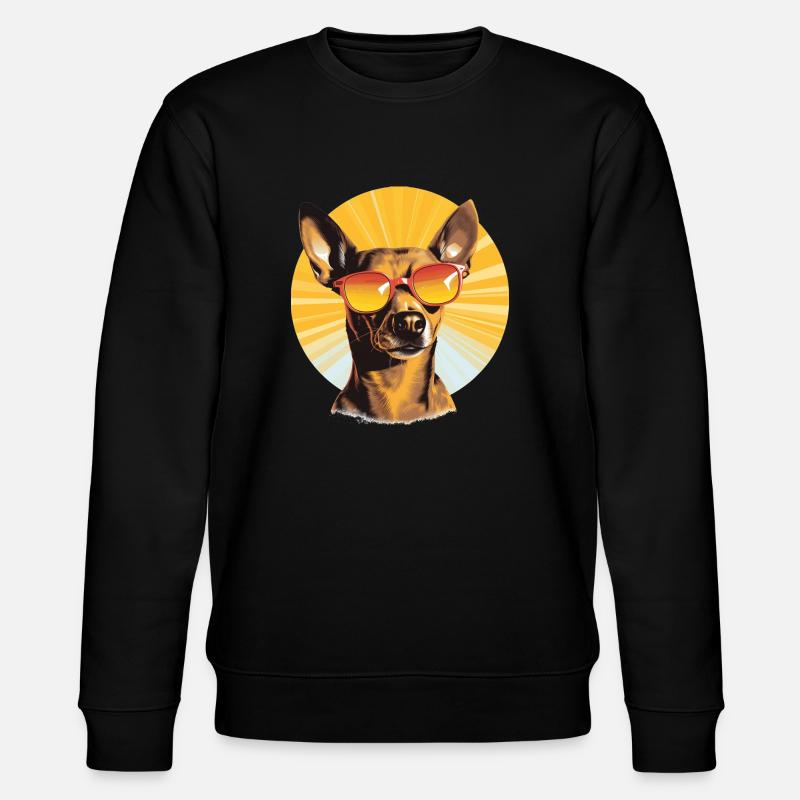 Chihuahua 2 - Stanley/Stella Unisex Bio-Sweatshirt CHANGER - Schwarz