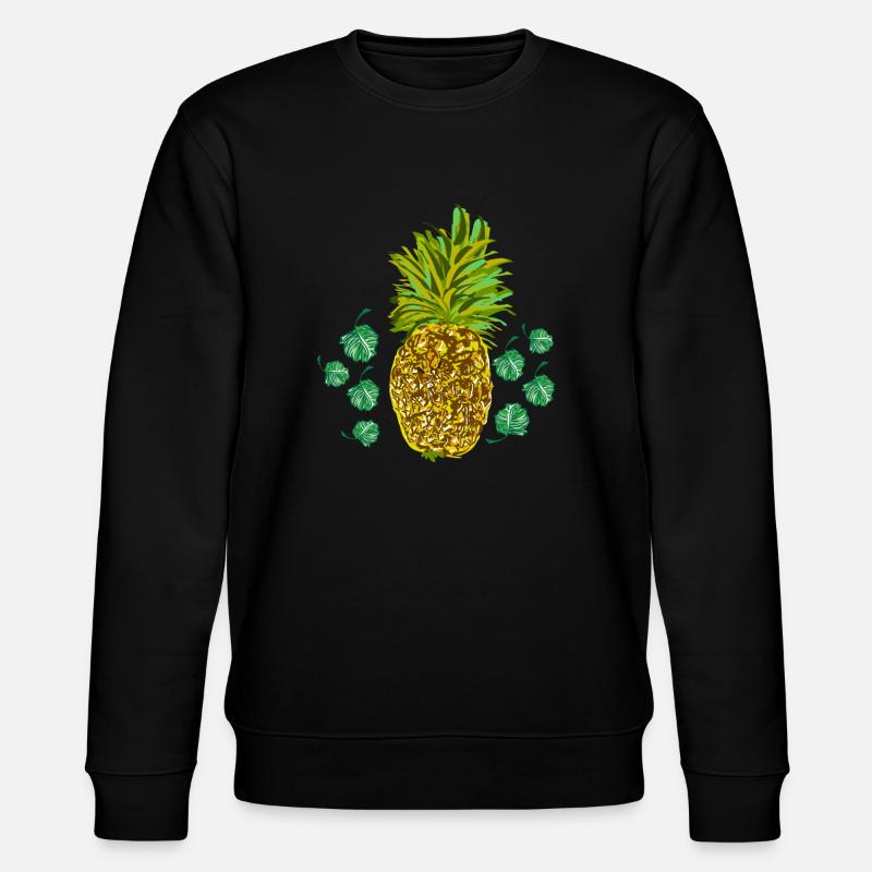 Ananas - Sweat bio CHANGER Stanley/Stella Unisexe - noir