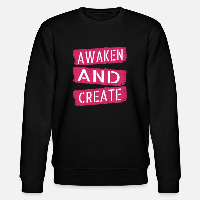 fostering creativity innovative ideas - Stanley/Stella CHANGER Unisex Organic Sweatshirt - black