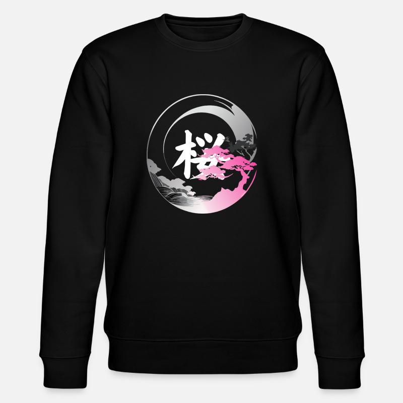 Japon modern enso rose - Sweat bio CHANGER Stanley/Stella Unisexe - noir