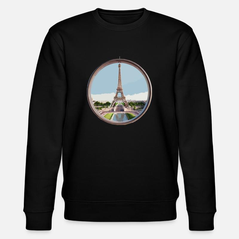 Tour Eiffel - Sweat bio CHANGER Stanley/Stella Unisexe - noir