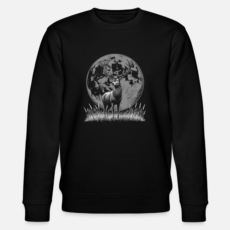 Hirsch - Stanley/Stella Unisex Bio-Sweatshirt CHANGER  - Schwarz