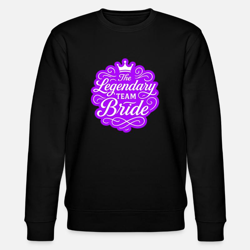 Team Braut Junggesellinnenabschied - Stanley/Stella Unisex Bio-Sweatshirt CHANGER  - Schwarz