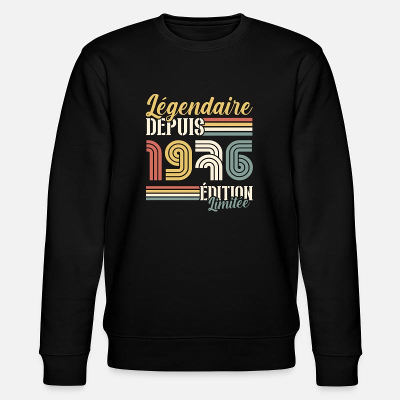 Légendaire Depuis 1976 - Sweat bio CHANGER Stanley/Stella Unisexe - noir