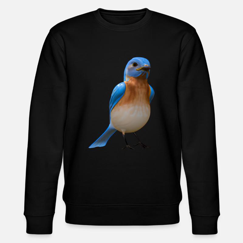 Hüttensänger Vogel Design - Stanley/Stella Unisex Bio-Sweatshirt CHANGER  - Schwarz