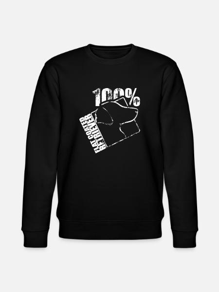 FLAT COATED RETRIEVER 100 - Stanley/Stella CHANGER Unisex Organic Sweatshirt - black