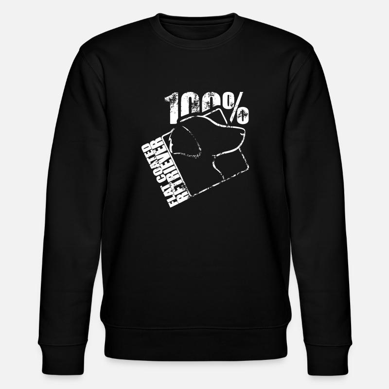 FLAT COATED RETRIEVER 100 - Stanley/Stella CHANGER Unisex Organic Sweatshirt - black