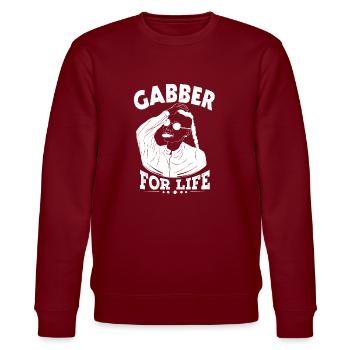 Gabber pour la vie - Sweat bio CHANGER Stanley/Stella Unisexe - bordeaux - Devant - Nik (191cm) & Marisol (170cm)