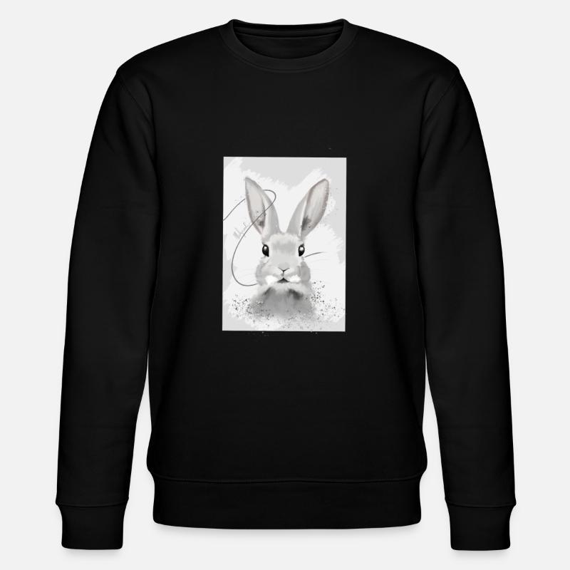 lapin mignon animal enfants - Sweat bio CHANGER Stanley/Stella Unisexe - noir