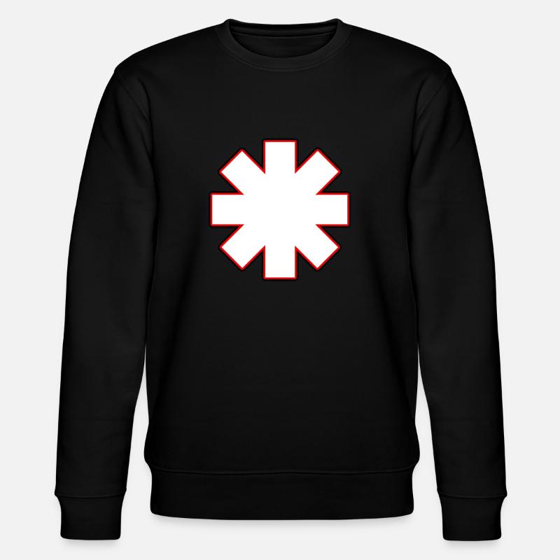 Sternchen rhcp Weiß - Stanley/Stella Unisex Bio-Sweatshirt CHANGER  - Schwarz