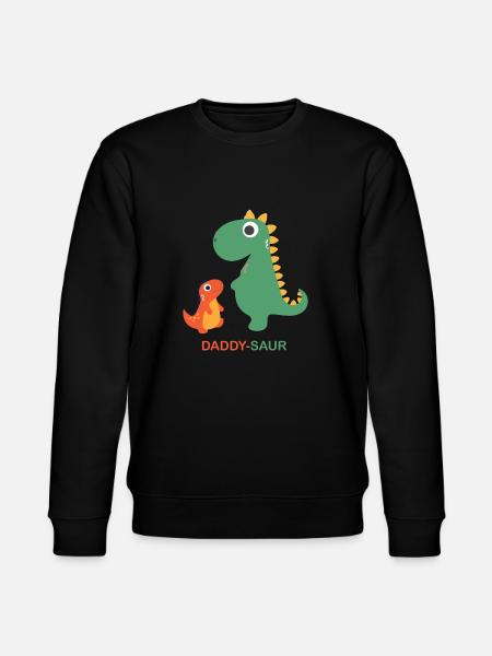 Daddy-Saur - Stanley/Stella Unisex Bio-Sweatshirt CHANGER  - Schwarz