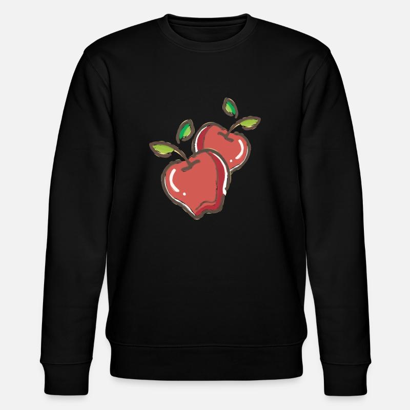 Apples - Stanley/Stella CHANGER Unisex Organic Sweatshirt - black