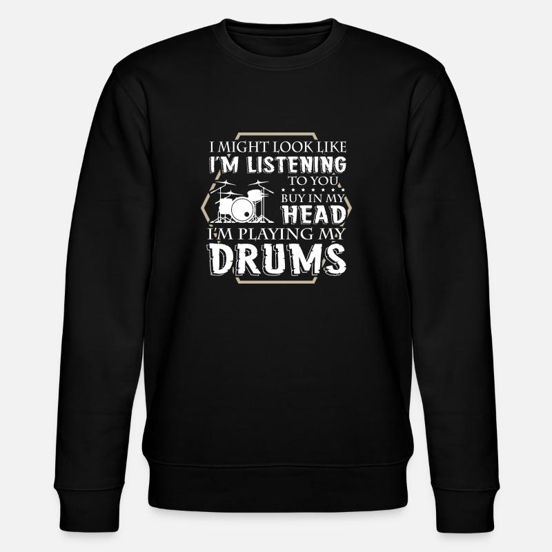 Drummer - Stanley/Stella Unisex Bio-Sweatshirt CHANGER - Schwarz