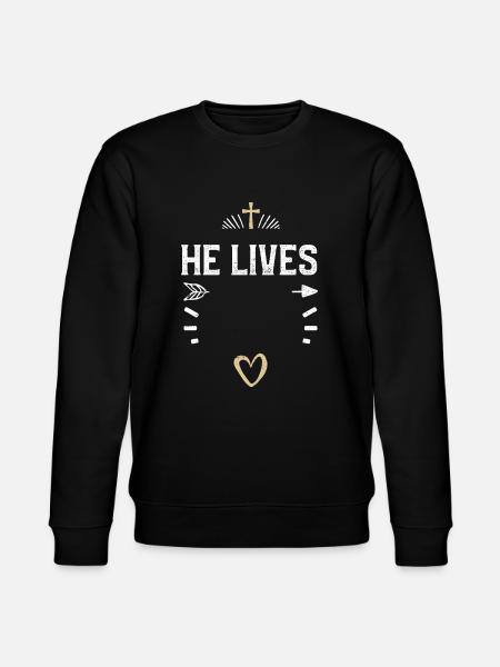 Il vit - Jésus - Sweat bio CHANGER Stanley/Stella Unisexe - noir