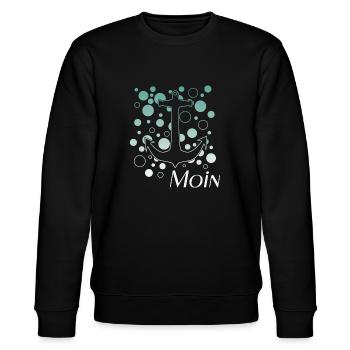 Moin - Stanley/Stella Unisex Bio-Sweatshirt CHANGER  - Schwarz - Vorne - Nik (191cm) & Marisol (170cm)