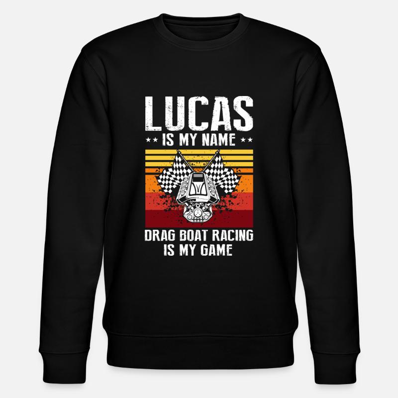 Drag Boot Design für Rennbootfahrer - Stanley/Stella Unisex Bio-Sweatshirt CHANGER  - Schwarz