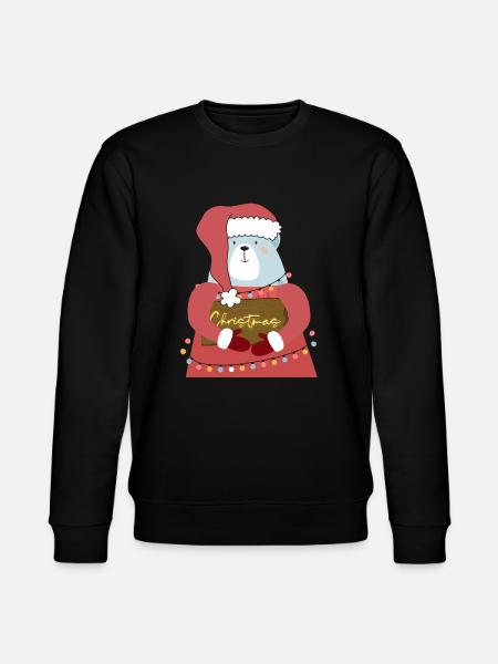 Christmas bear - Stanley/Stella CHANGER Unisex Organic Sweatshirt - black