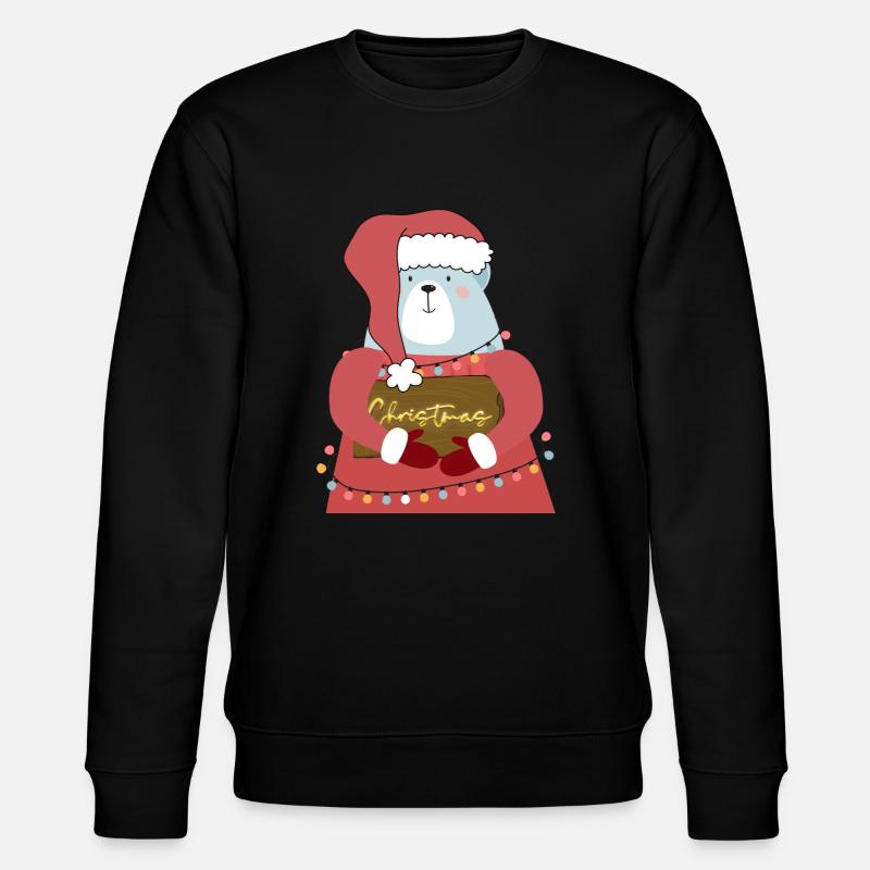 Ours de Noël - Sweat bio CHANGER Stanley/Stella Unisexe - noir