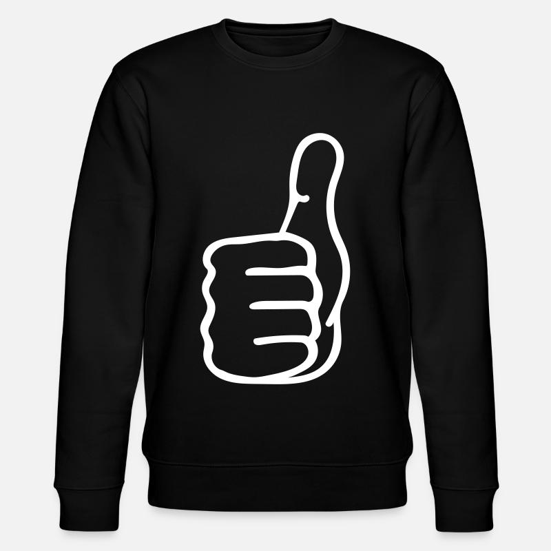 Daumen Hoch - Stanley/Stella Unisex Bio-Sweatshirt CHANGER  - Schwarz