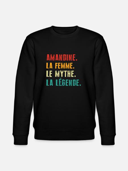 Amandine kvinden myten legenden - Stanley/Stella økologisk unisex-sweatshirt CHANGER  - sort