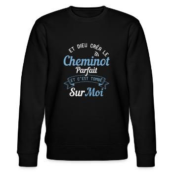 Et Dieu Créa Le Cheminot Parfait - Sweat bio CHANGER Stanley/Stella Unisexe - noir - Devant - Nik (191cm) & Marisol (170cm)